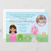 Princess and the Frog Birthday Invitation Kaart (Voorkant / Achterkant)