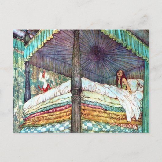 Princess and the Pea print - Fairy Tale Hans Ander Briefkaart (Voorkant)