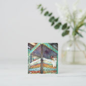 Princess and the Pea print - Fairy Tale Hans Ander Vierkante Visitekaartje (Staand voorkant)