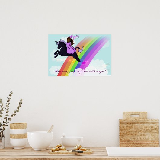 Princess and Unicorn Poster (Keuken)