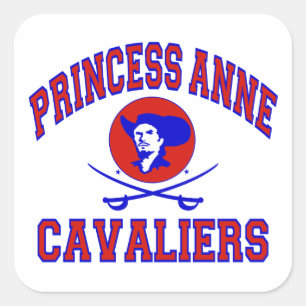 Princess Anne Cavaliers Vierkante Sticker