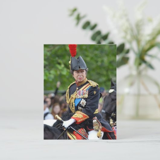 Princess Anne Gold Stick in Waiting @ Coronation Briefkaart (Staand voorkant)