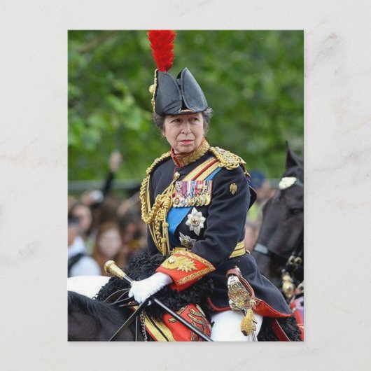 Princess Anne Gold Stick in Waiting @ Coronation Briefkaart (Voorkant)