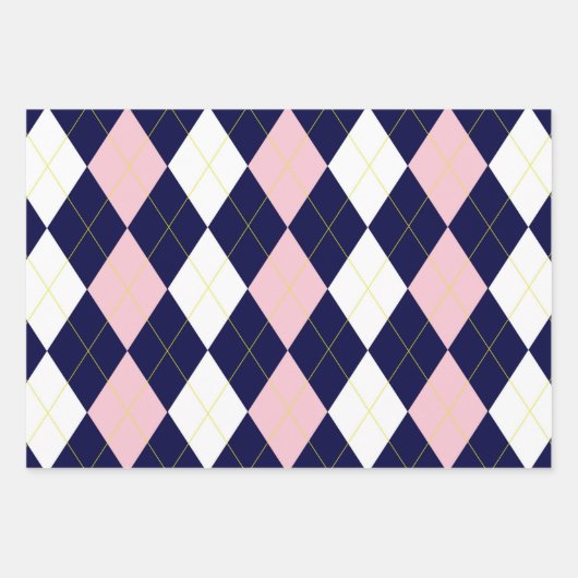 Princess Argyle Inpakpapier Vel (Voorkant 3)