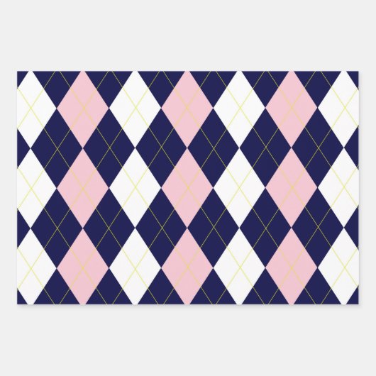 Princess Argyle Inpakpapier Vel (Voorkant)