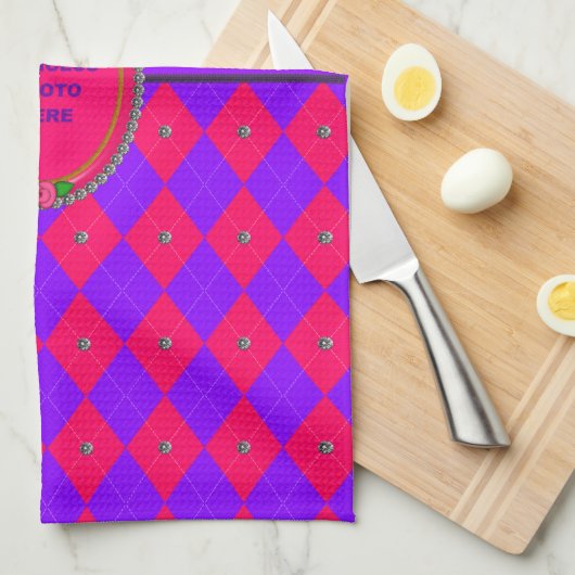 Princess Argyle Kitchen Towel Theedoek (Quarter Fold)