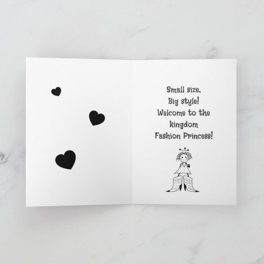 Princess arrived feestdagen kaart (Binnen)