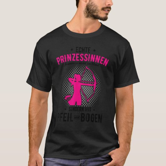 Princess Arrow & Bow Saying Archery T-shirt (Voorkant)
