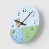 Princess Art Wall Clock , gepersonaliseerd Ronde Klok (Hoek)