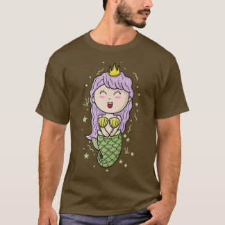 Princess as Mermaid Girl T-shirt