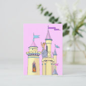 Princess at Fairy Tale Castle - Briefkaart (Staand voorkant)