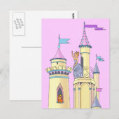 Princess at Fairy Tale Castle - Briefkaart (Voorkant / Achterkant)