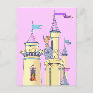 Princess at Fairy Tale Castle - Briefkaart