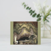 Princess at Table met een trol Briefkaart (Staand voorkant)