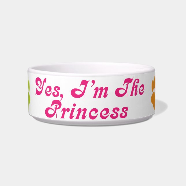 Princess Attitude Pet Dish Gift Voerbakje (Voorkant)