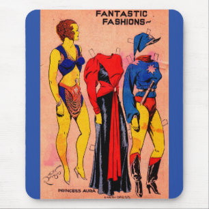 Princess Aura no. 1 papieren poppen Flash Gordon Muismat