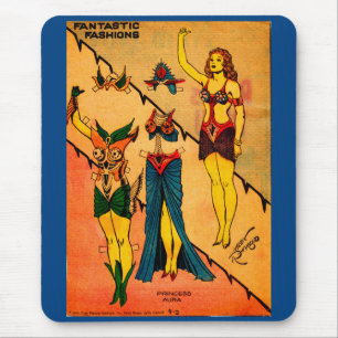 Princess Aura no. 2 papieren poppen Flash Gordon Muismat