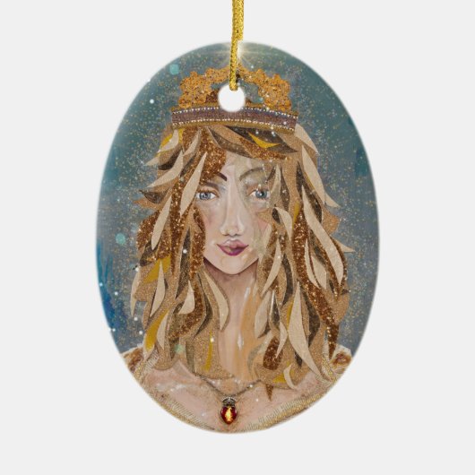 Princess Aurelie van Susan M. Epperly  Keramisch Ornament (Voorkant)