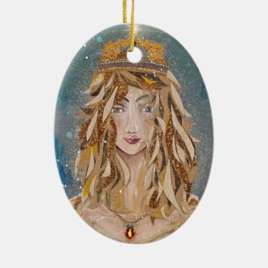 Princess Aurelie van Susan M. Epperly  Keramisch Ornament (Achterkant)