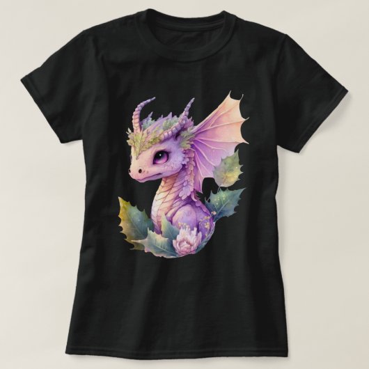 Princess Baby Dragon met Horns Graphic T-shirt (Design voorkant)
