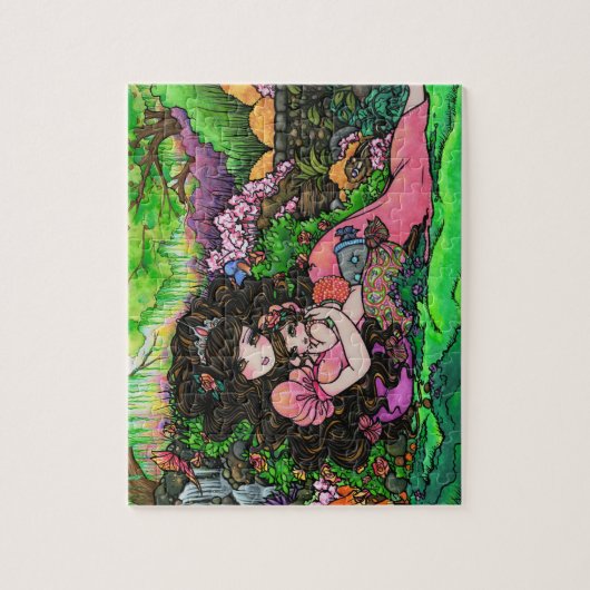 Princess Baby Fantasy Garden van Hannah Lynn Legpuzzel (Verticaal)