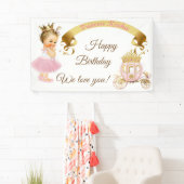 Princess Baby Girl Carriage Pink Gold Spandoek (Insitu)