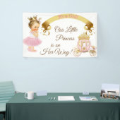 Princess Baby Girl Carriage Pink Gold Spandoek (Beurs)