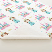 Princess Baby Girl Pattern Sherpa Deken (3/4)