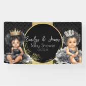 Princess Baby Gold Black Baby Twins Douche Spandoek (Horizontaal)