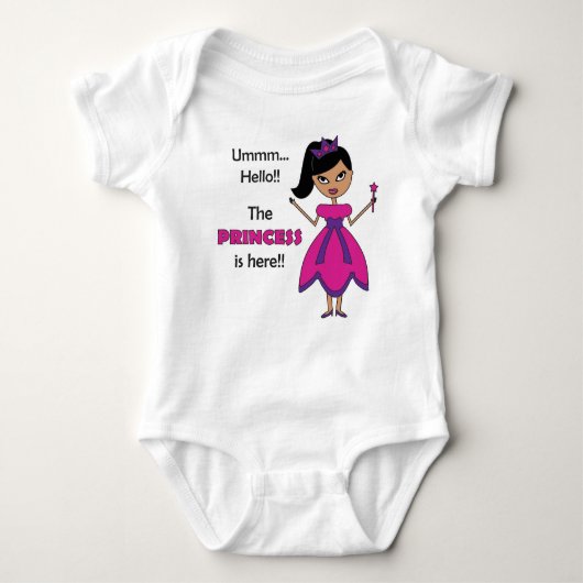 Princess Baby Jersey Bodysuit - meisje 4 (Voorkant)
