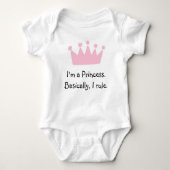 Princess Baby Jumpsuit Romper (Voorkant)