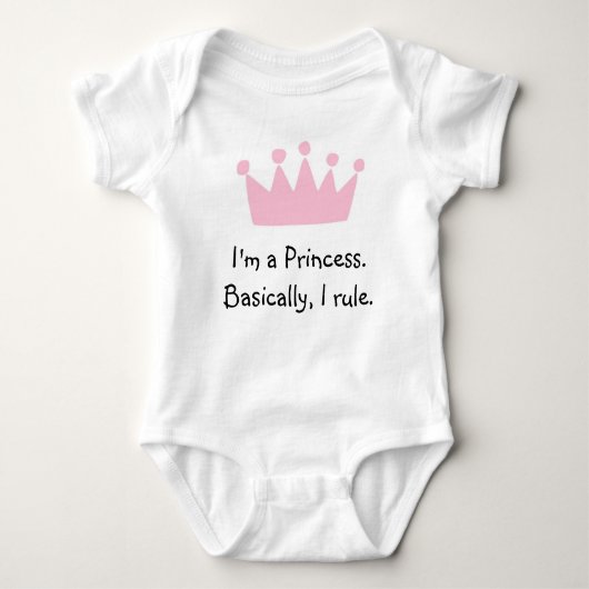 Princess Baby Jumpsuit Romper (Voorkant)