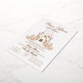 Princess Baby Meisje Douche Folie Uitnodiging (Gedraaid)