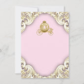 Princess Baby shower Bedankt kaarten (Achterkant)