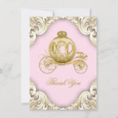 Princess Baby shower Bedankt kaarten (Voorkant)