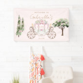 Princess Baby shower Blush Welkom Spandoek (Insitu)