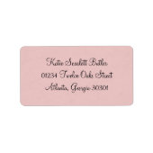 Princess Baby shower Etiket (Voorkant)