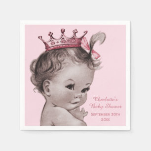 Princess Baby shower gepersonaliseerd Servet