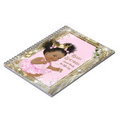 Princess Baby shower Gift Log en gastenboek Notitieboek (Linkerzijde)