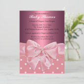 Princess Baby shower Invitation Kaart (Staand voorkant)