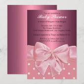 Princess Baby shower Invitation Kaart (Voorkant / Achterkant)