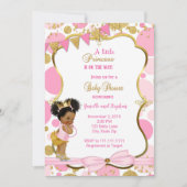 Princess Baby shower Invitation Kaart (Voorkant)