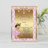 Princess, Baby shower Invitation Kaart (Staand voorkant)