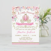 Princess Baby shower Invitation Kaart (Staand voorkant)