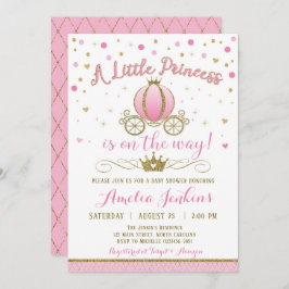 Princess Baby shower Invitation Kaart