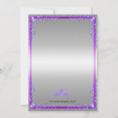 Princess Baby shower Invitation Kaart (Achterkant)
