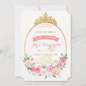 Princess Baby shower Invitation Kaart (Voorkant)