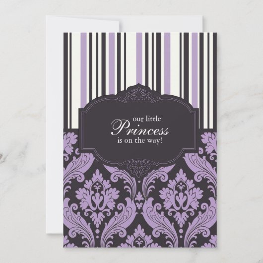 Princess Baby shower Invitation Kaart (Voorkant)