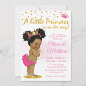 Princess Baby shower Invitation, Little Princess Kaart (Voorkant)