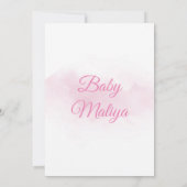 Princess Baby shower Invitation, Little Princess Kaart (Achterkant)